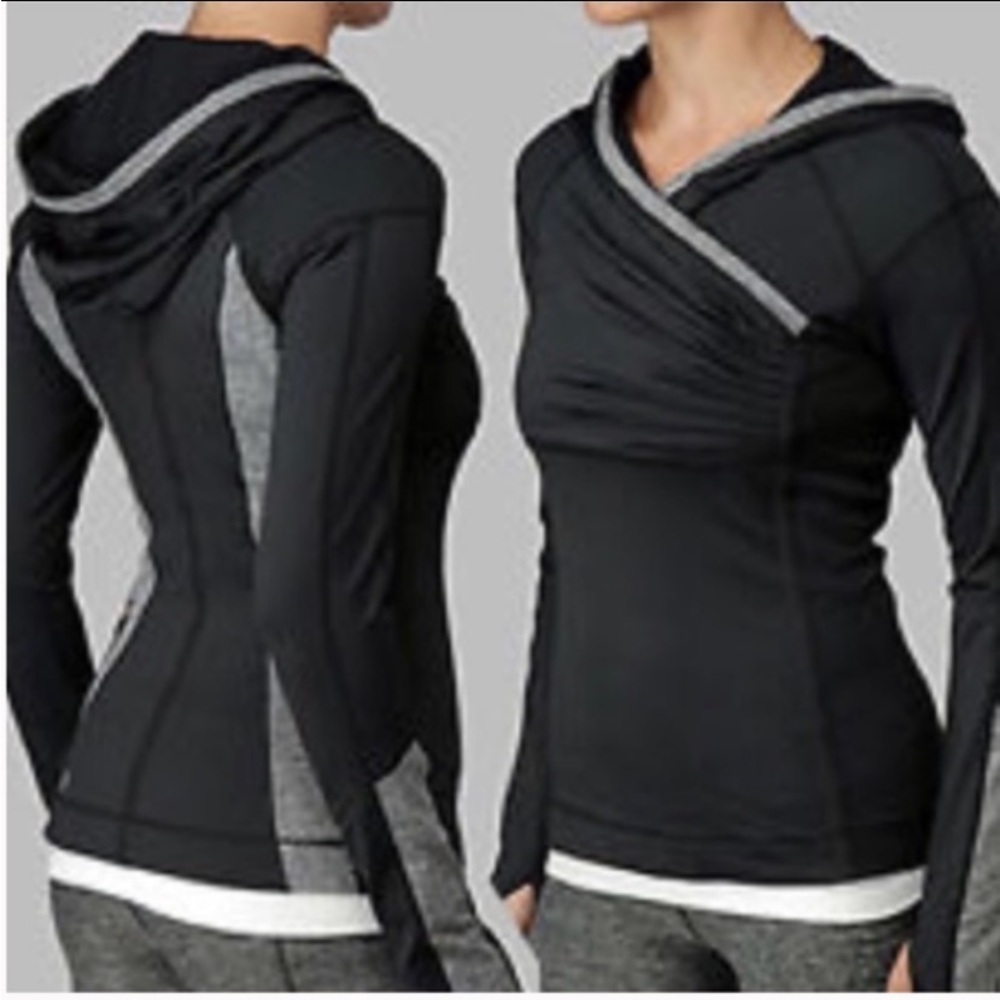 Lululemon Run:Cross Train Pullover
 in Black / Static Black Size 2